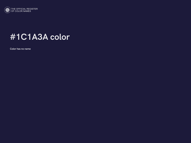 #1C1A3A color image