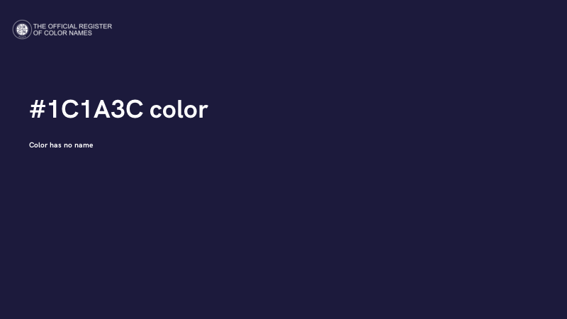 #1C1A3C color image