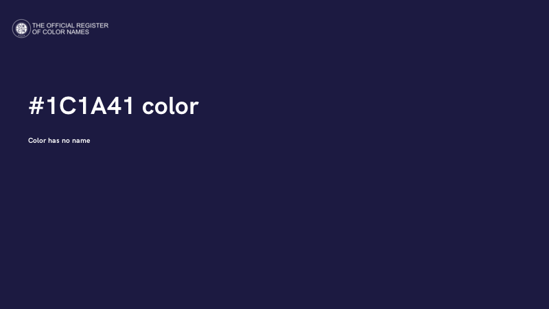#1C1A41 color image