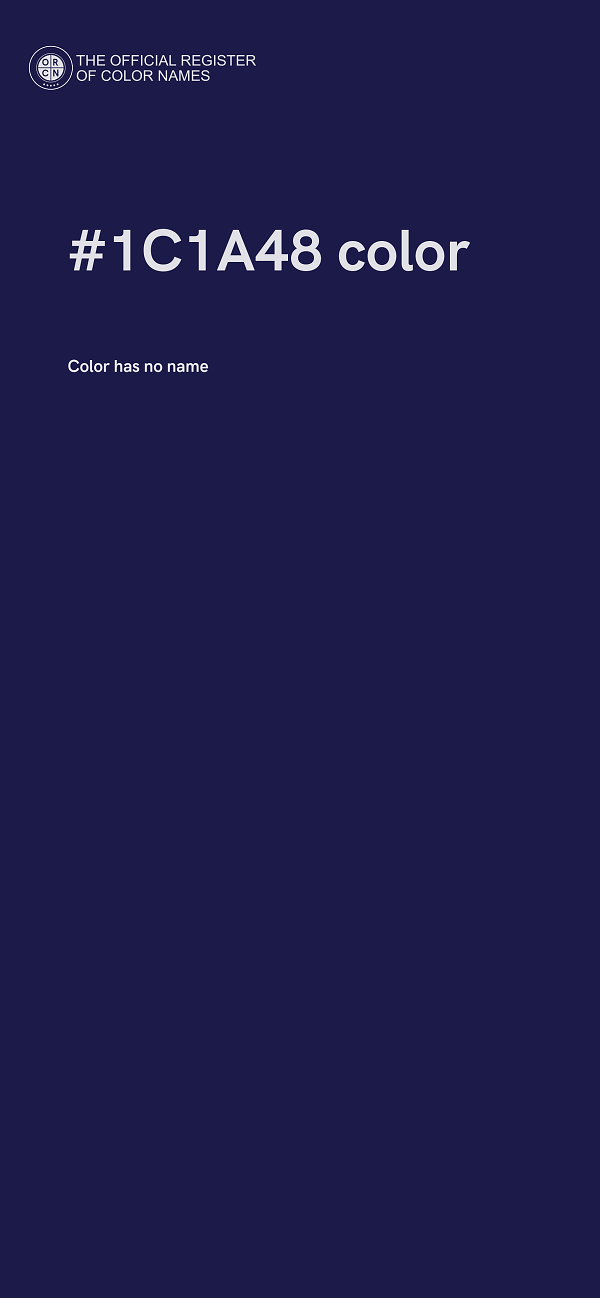 #1C1A48 color image