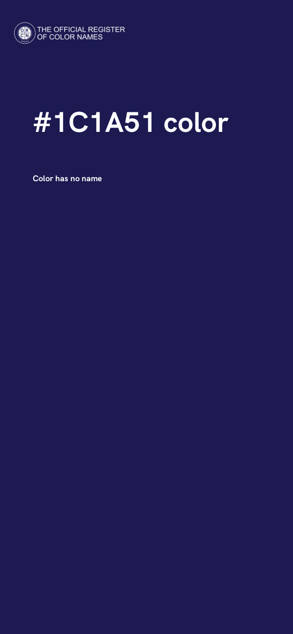 #1C1A51 color image