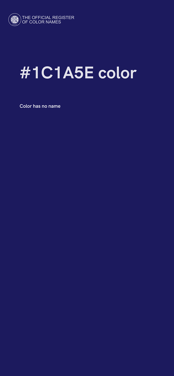 #1C1A5E color image