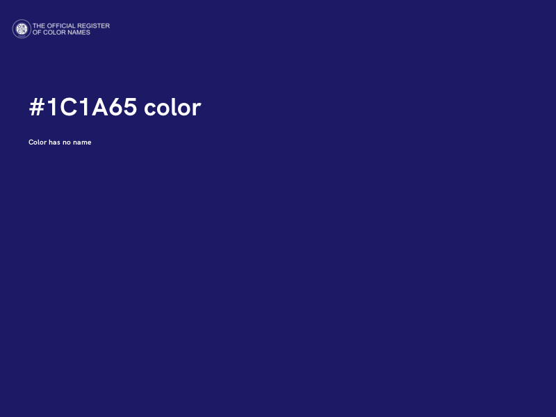 #1C1A65 color image
