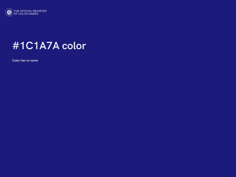 #1C1A7A color image