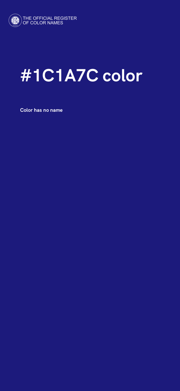 #1C1A7C color image