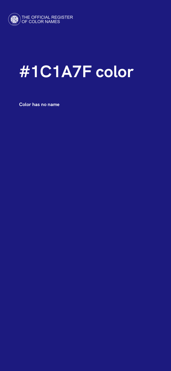 #1C1A7F color image