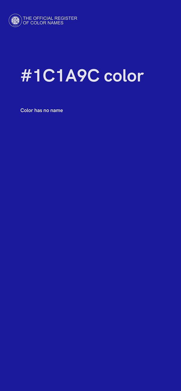 #1C1A9C color image