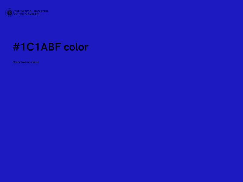 #1C1ABF color image