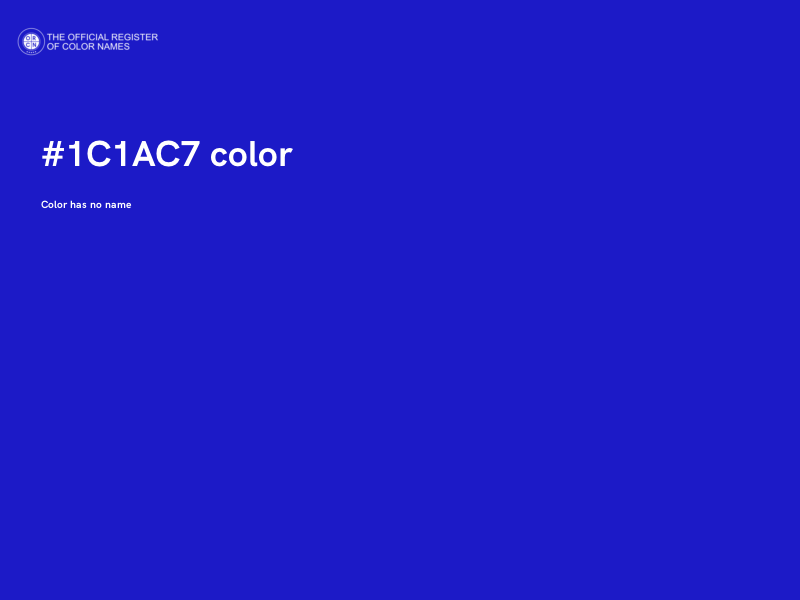 #1C1AC7 color image