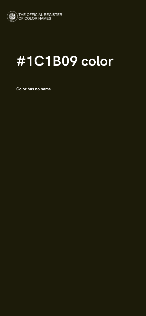 #1C1B09 color image
