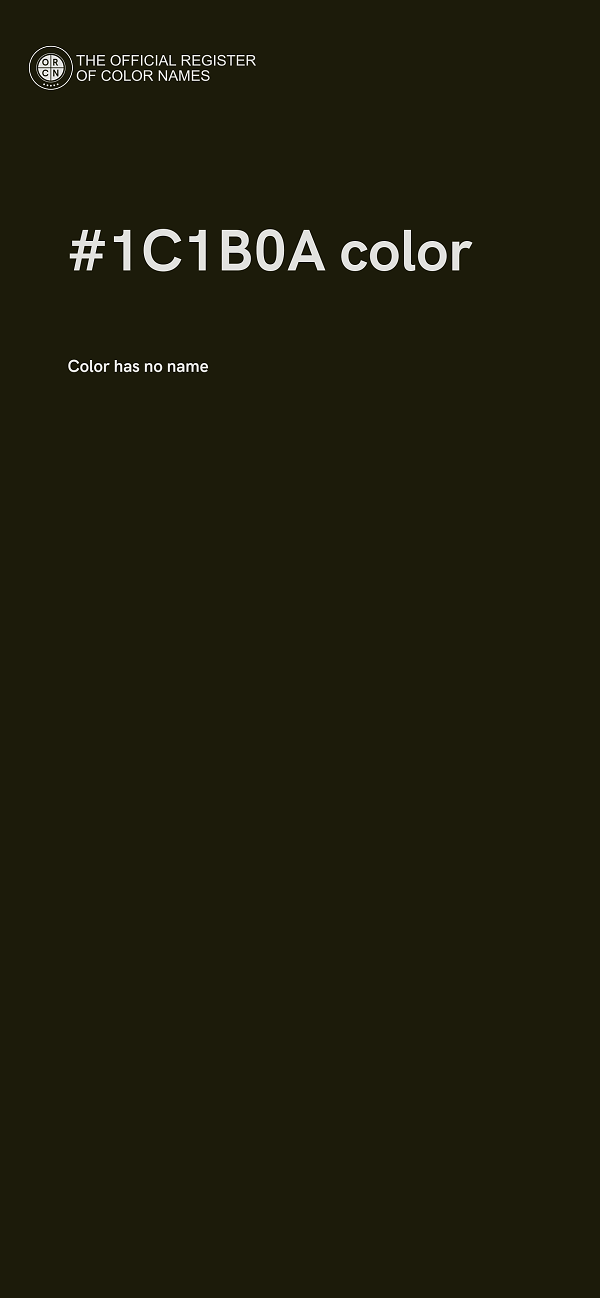 #1C1B0A color image