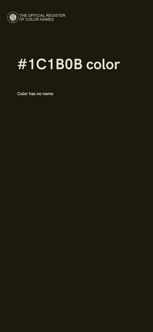 #1C1B0B color image