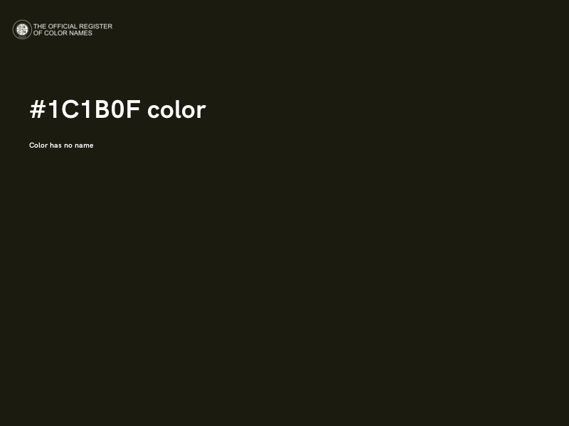 #1C1B0F color image