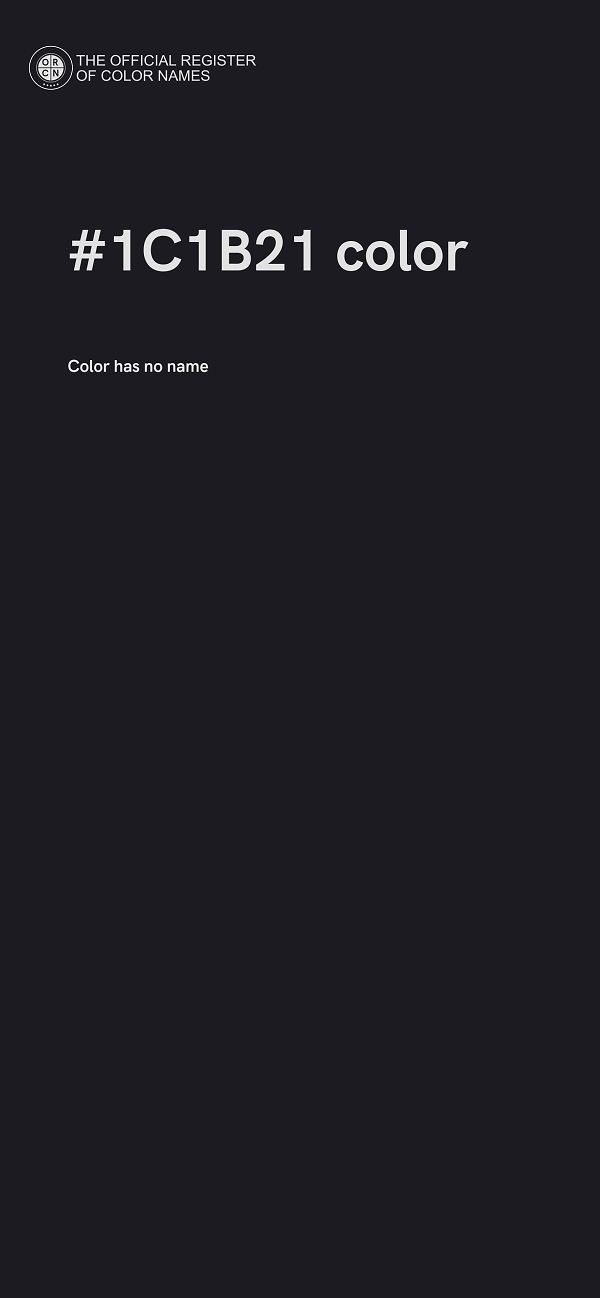#1C1B21 color image