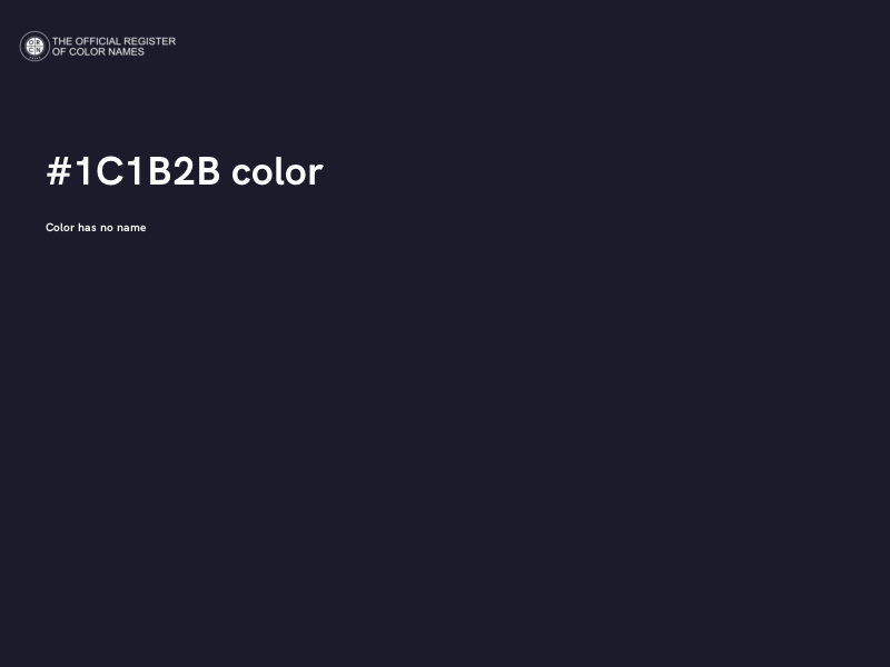 #1C1B2B color image