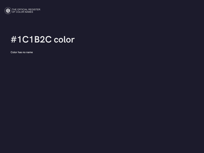 #1C1B2C color image