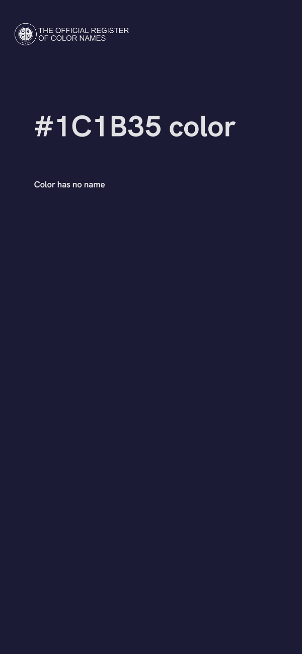 #1C1B35 color image