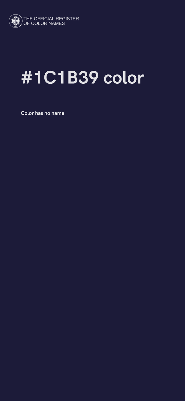 #1C1B39 color image
