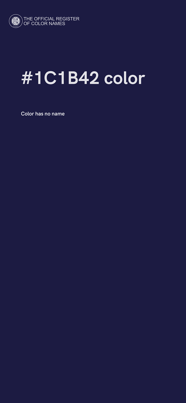 #1C1B42 color image