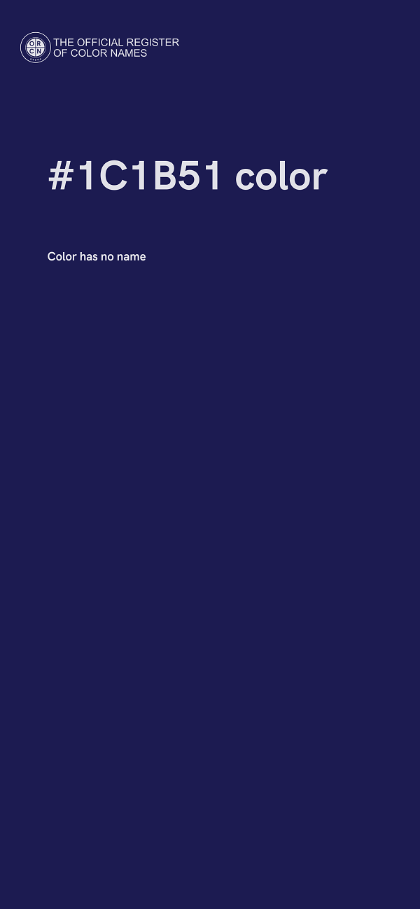 #1C1B51 color image