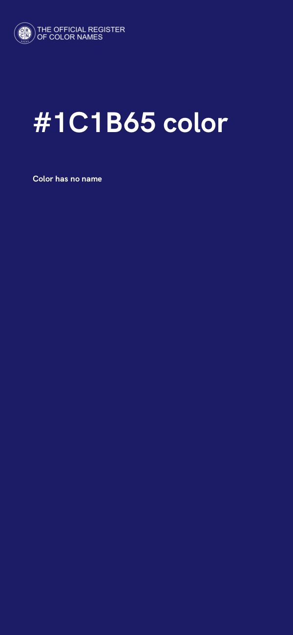 #1C1B65 color image