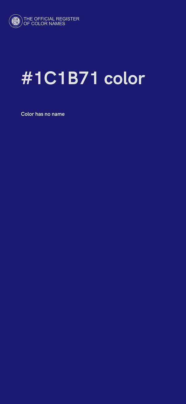 #1C1B71 color image