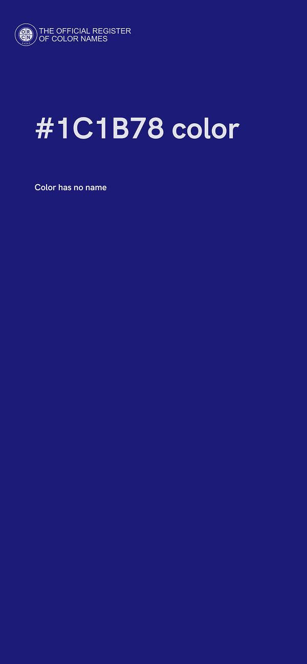 #1C1B78 color image