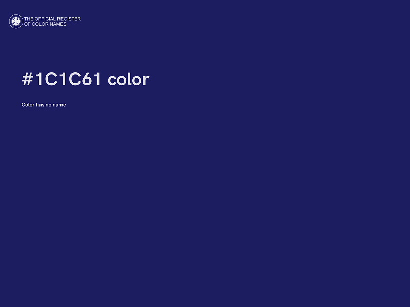 #1C1C61 color image
