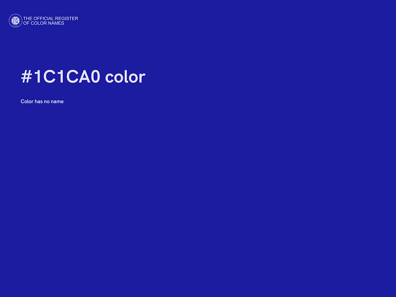 #1C1CA0 color image