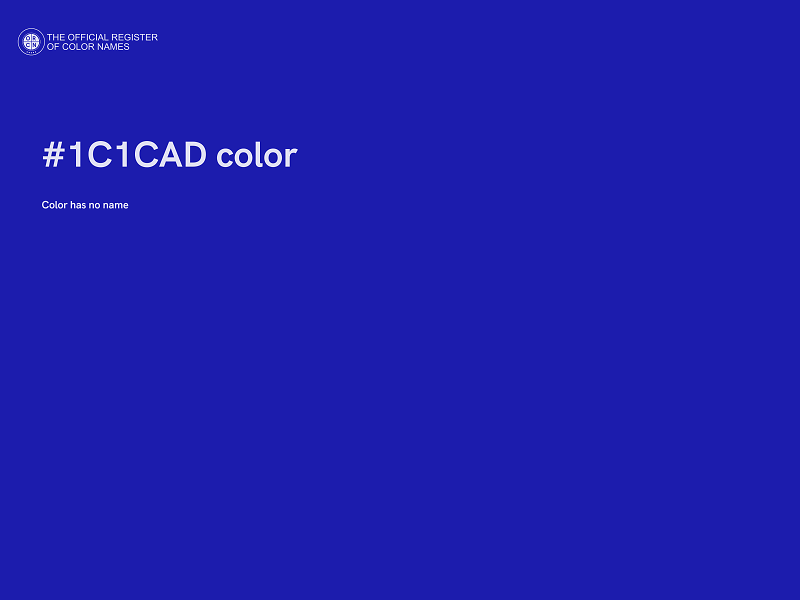 #1C1CAD color image