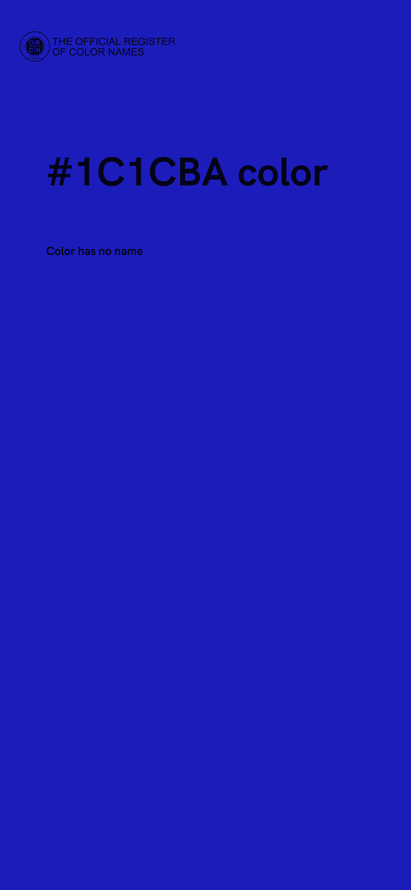 #1C1CBA color image