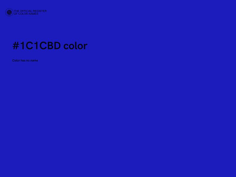 #1C1CBD color image