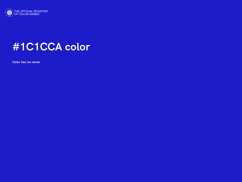 #1C1CCA color image