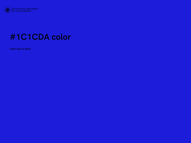 #1C1CDA color image