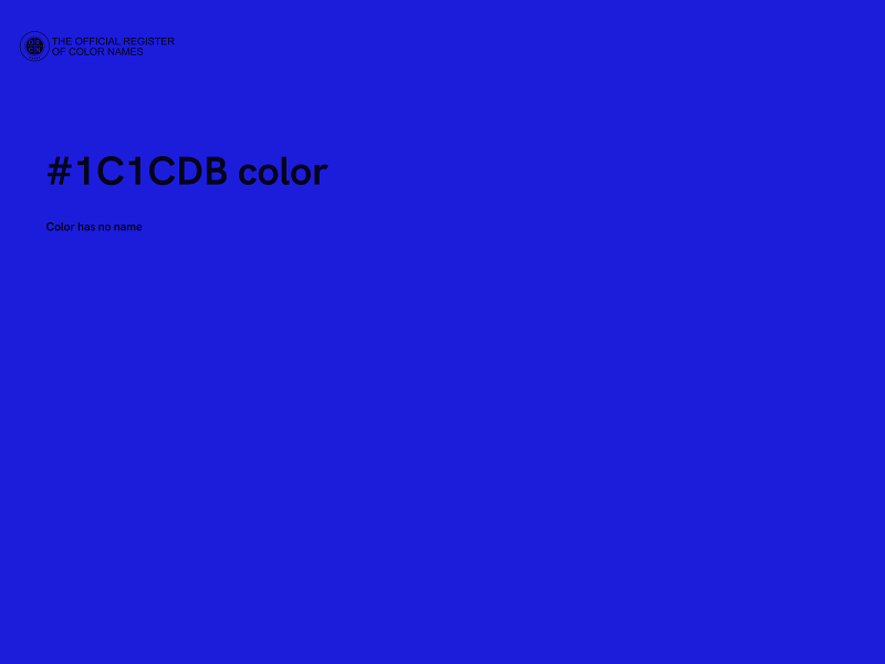 #1C1CDB color image