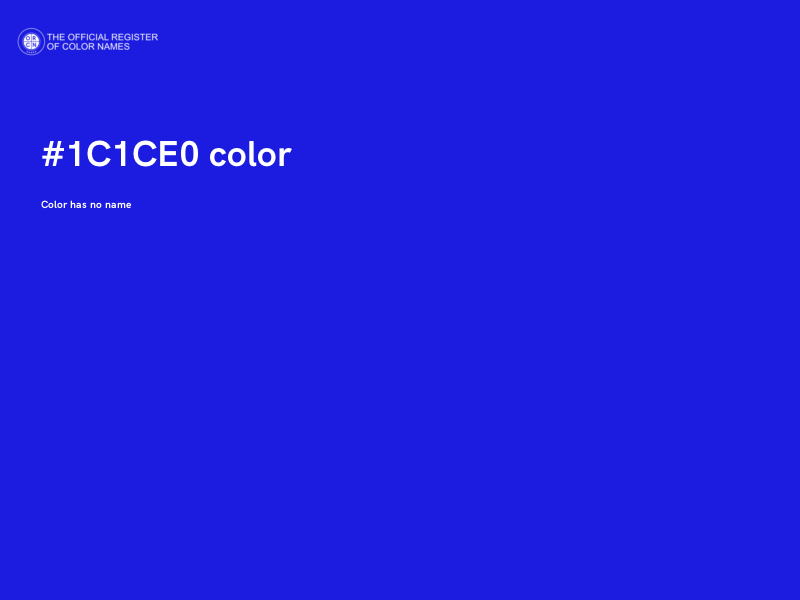 #1C1CE0 color image