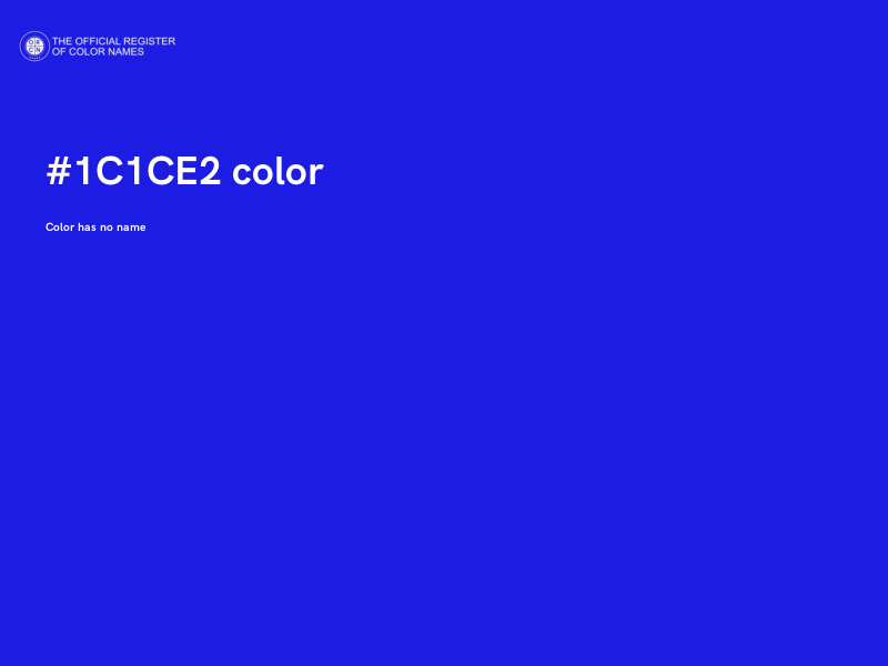 #1C1CE2 color image