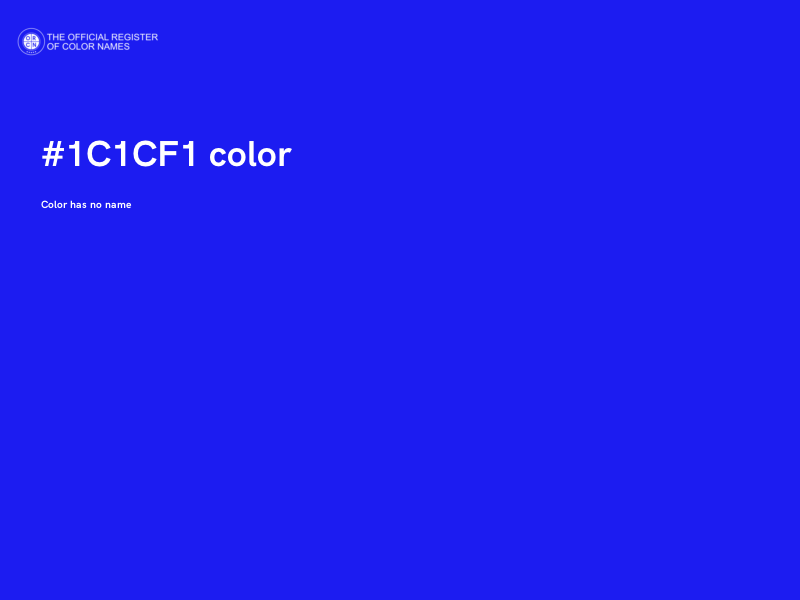 #1C1CF1 color image