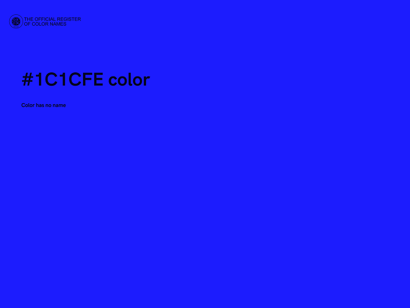 #1C1CFE color image