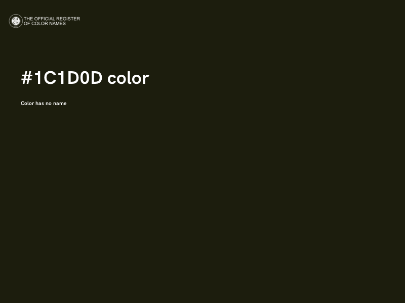 #1C1D0D color image