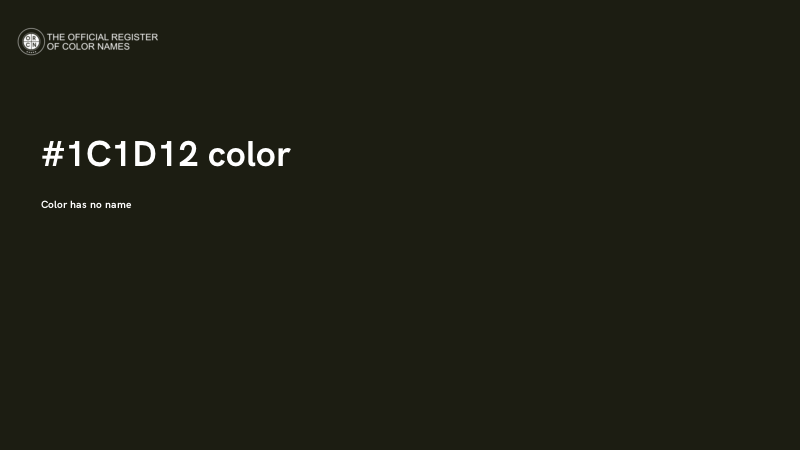 #1C1D12 color image