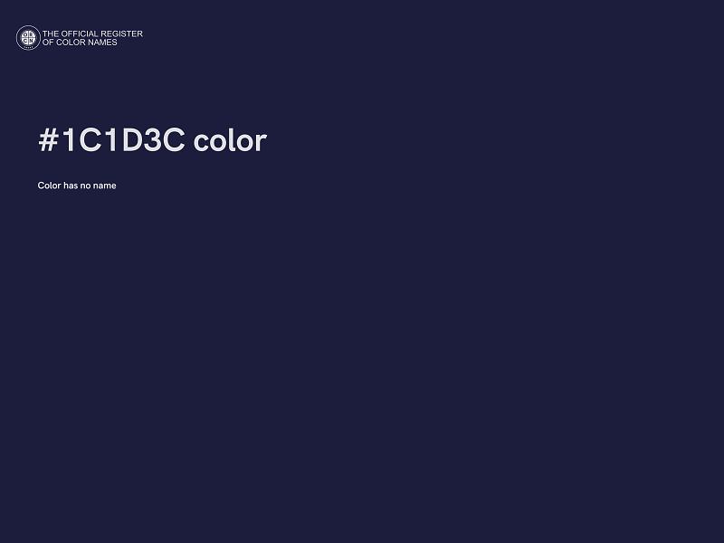 #1C1D3C color image