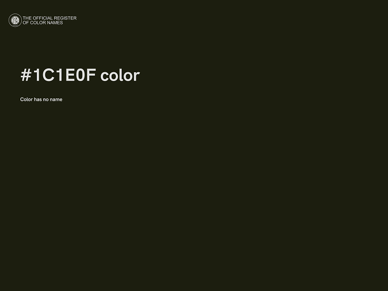 #1C1E0F color image