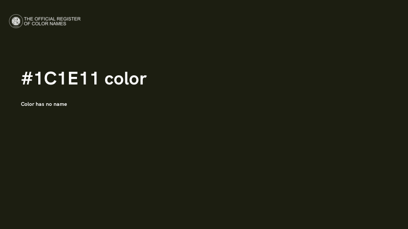 #1C1E11 color image