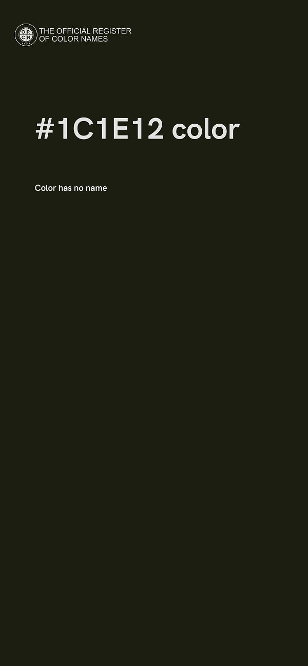 #1C1E12 color image