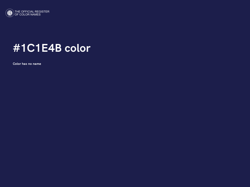#1C1E4B color image
