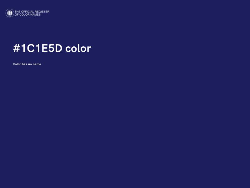 #1C1E5D color image