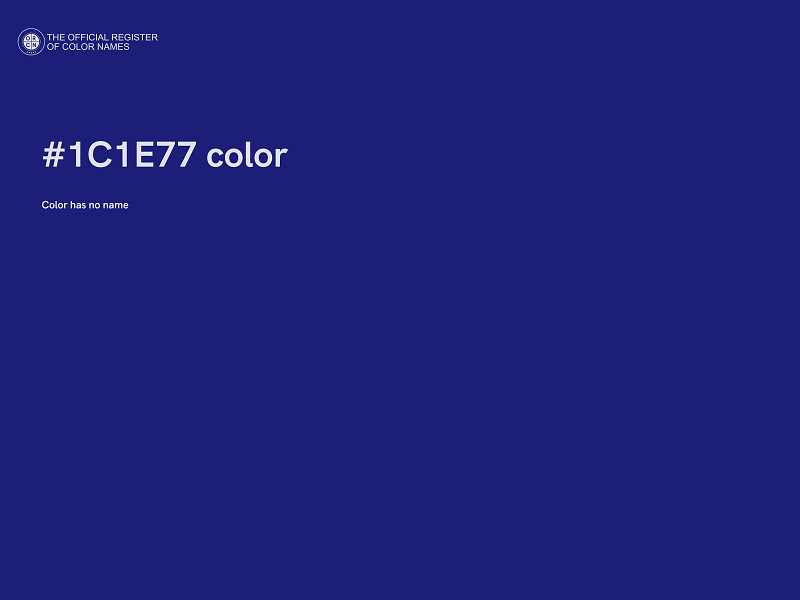 #1C1E77 color image