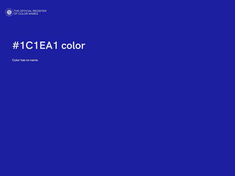 #1C1EA1 color image