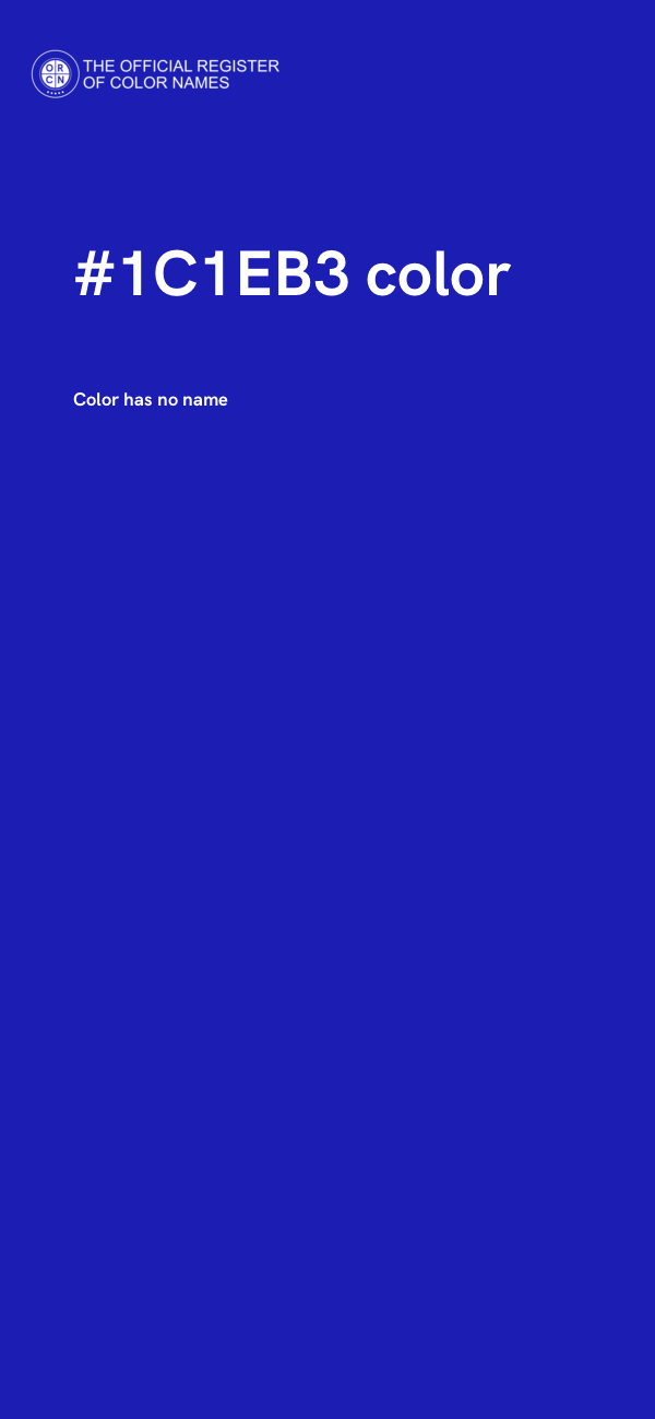 #1C1EB3 color image